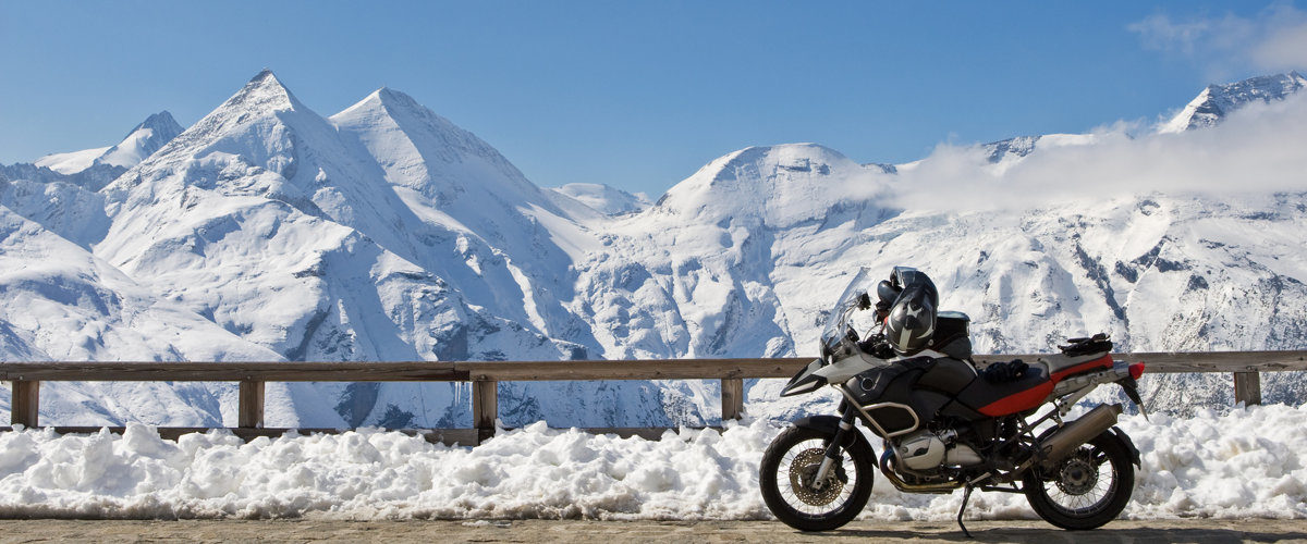 Motorrad im Winter