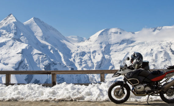 Motorrad im Winter